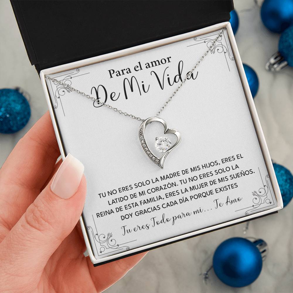 Collar Para El Amor De Mi Vida Madre De Mis Hijos Regalo Romántico Para Esposa Collar Con Frase De Amor Regalo Especial Para Mi Reina Joyería Romántica Para Esposa Regalo De Amor Infinito Regalo De Aniversario Para Mi Esposa Collar De Amor Para Mi Pareja