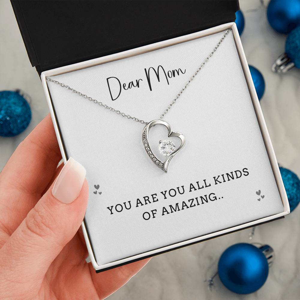 Dear Mom, Amazing Mom Necklace Gift Best Necklace Gift For Mom Inspirational Necklace Gift Thoughtful Necklace Gift Best Mother’s Day Necklace Gift Amazing Mom Celebration Necklace Gift Thoughtful Gift Necklace For Mothers