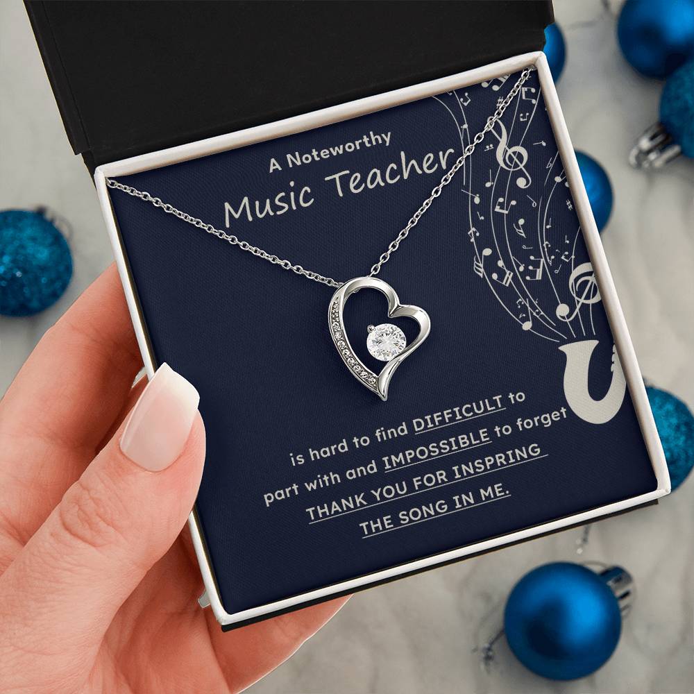 A Noteworthy Music Teacher Artistic Expression Jewelry Melodic Journey Necklace Passion For Music Necklace Soulful Artistry Jewelry Musical Journey Gift Creative Flow Necklace Inspiring Art Jewelry Imaginative Sound Jewelry Cultural Expression Necklace