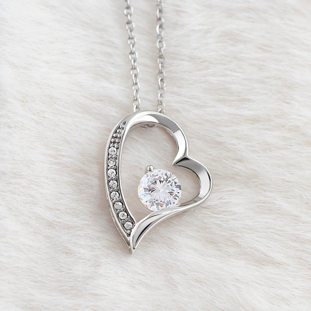 To My Smokin' Hot Soulmate Necklace Gift, Forever Heart Necklace Gift, Valentine's Day Soulmate Jewelry With A Meaningful Message Card.