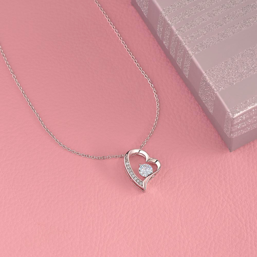 To My Smokin' Hot Soulmate Necklace Gift, Forever Heart Necklace Gift, Valentine's Day Soulmate Jewelry With A Meaningful Message Card.