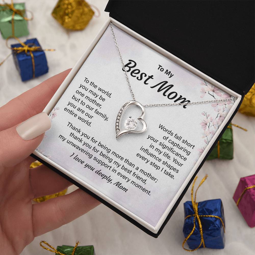 Best Mom Necklace Gift from Daughter or Son