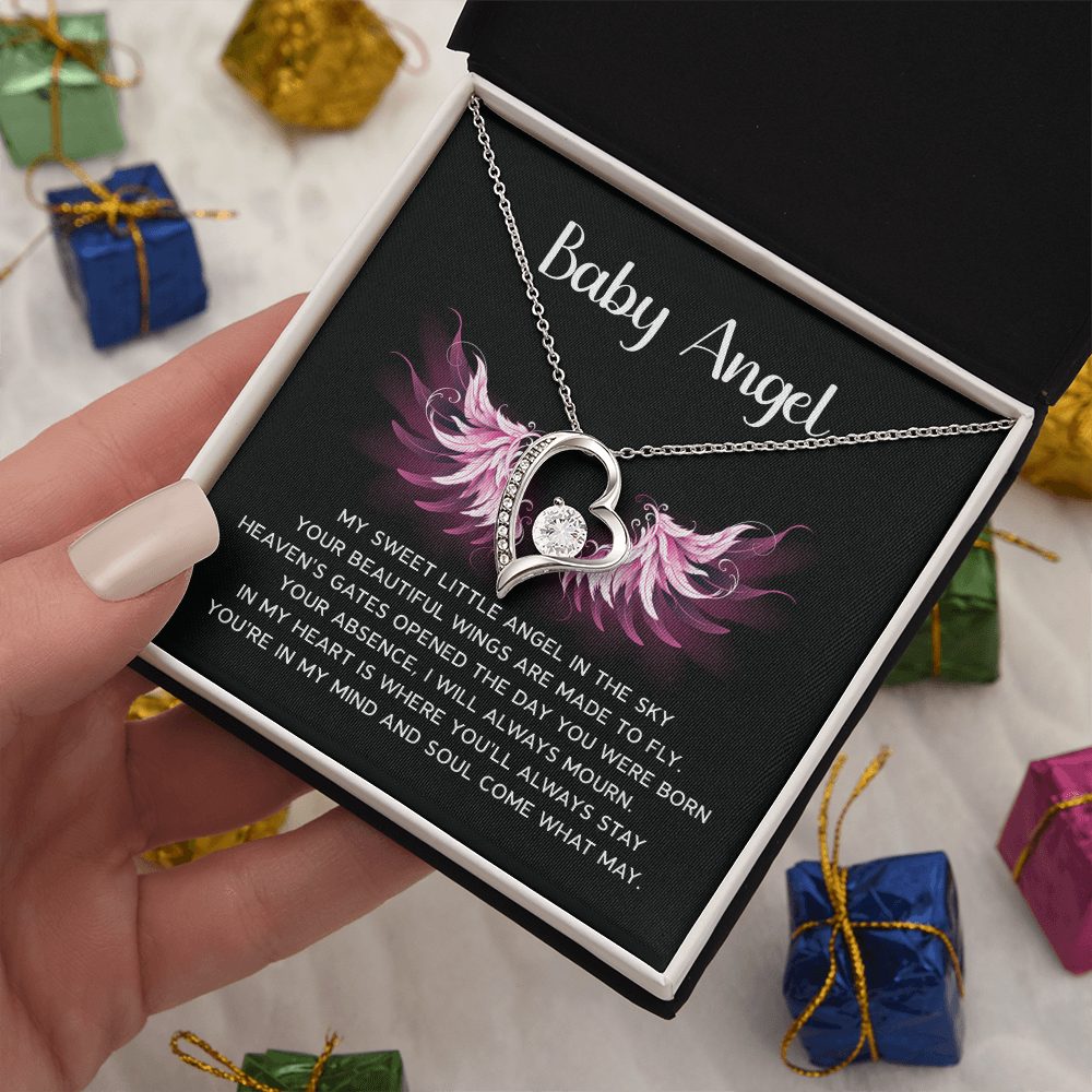 Baby Angel Miscarriage Memorial Necklace For Wife