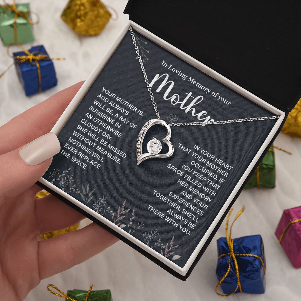 In Loving Memory Necklace For Mother – Heartfelt Memorial Jewelry Gift