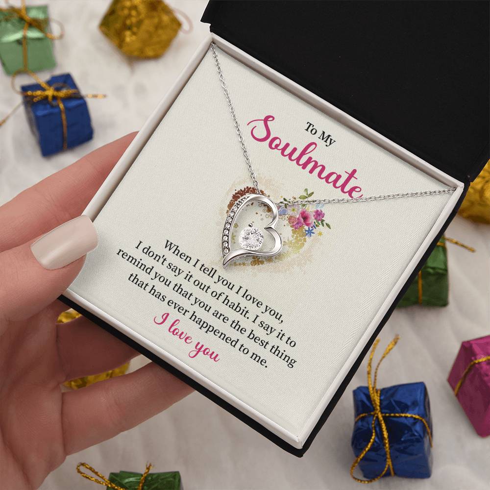Soulmate Necklace for Her – I Love You Gift Box