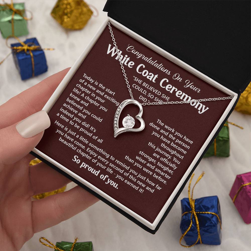 Congratulations On Your White Coat Ceremony You Can Conquer Necklace You Are Amazing Necklace Personal Development Jewelry Motivational Jewelry Gift From Dad Meaningful Gift For Graduates New Chapter Necklace Congratulations Necklace