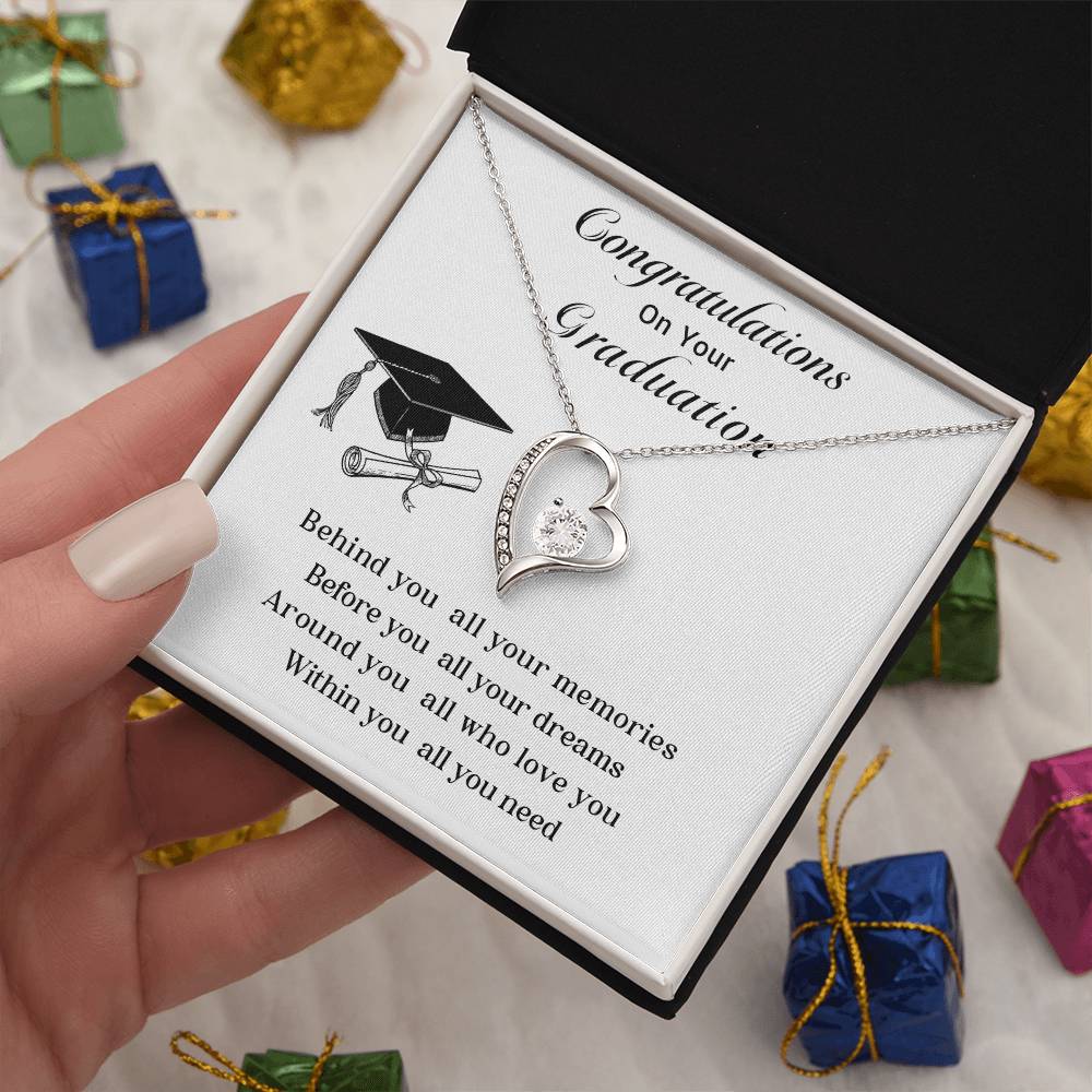 Congratulations On Your Graduation Necklace Graduation Necklace Gift Necklace For Graduate’s Special Day Gift For Graduate’s New Journey Necklace For Graduate’s Memories Gift For Graduate’s Success Emotional Gift For Graduates