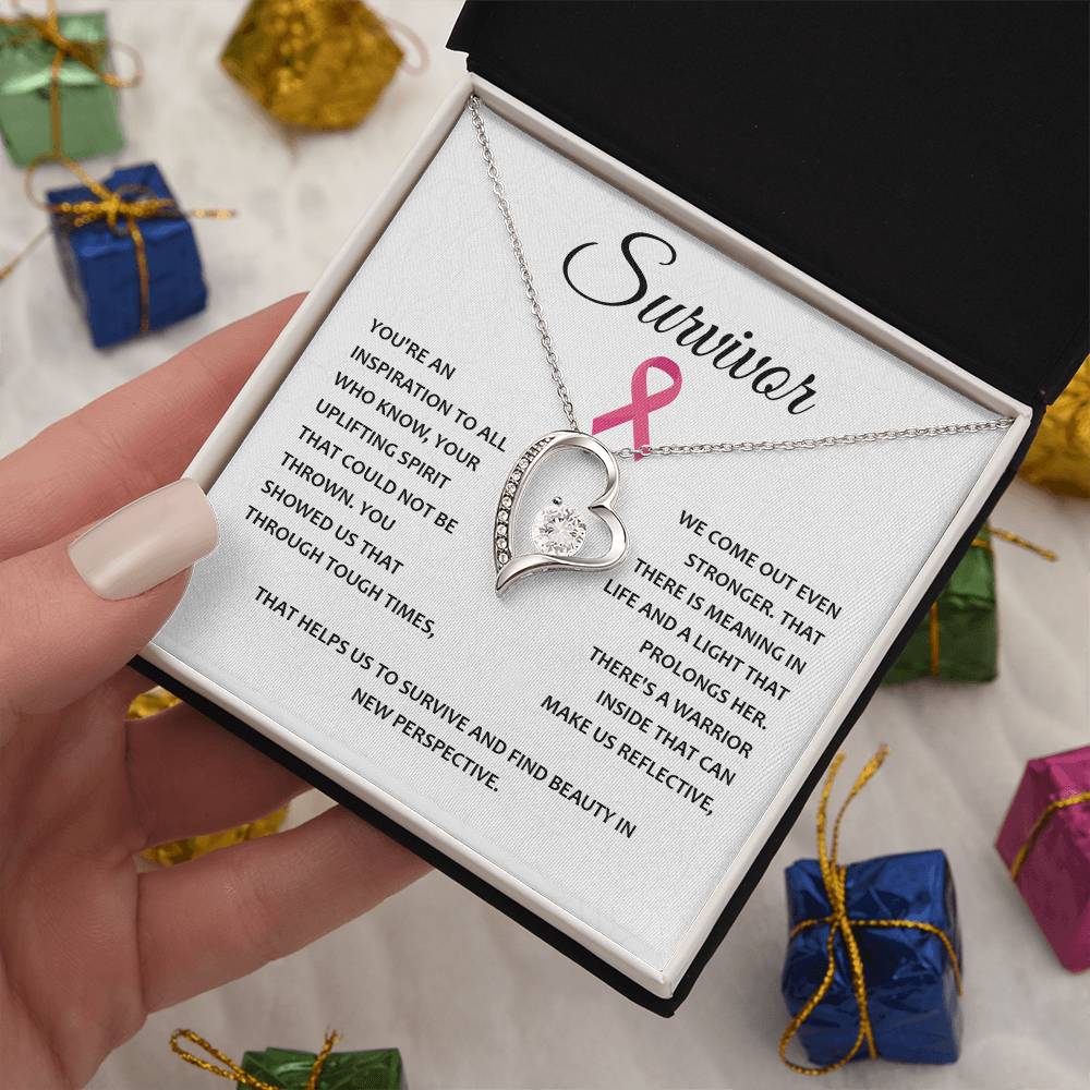 You're A Survivor Survivor Necklace Uplifting Spirit Necklace Meaningful Gift Supportive Gift For Fighters Motivational Jewelry Never Give Up Necklace Cancer Survivor Jewelry Breast Cancer Necklace For Soulmate Stronger Necklace