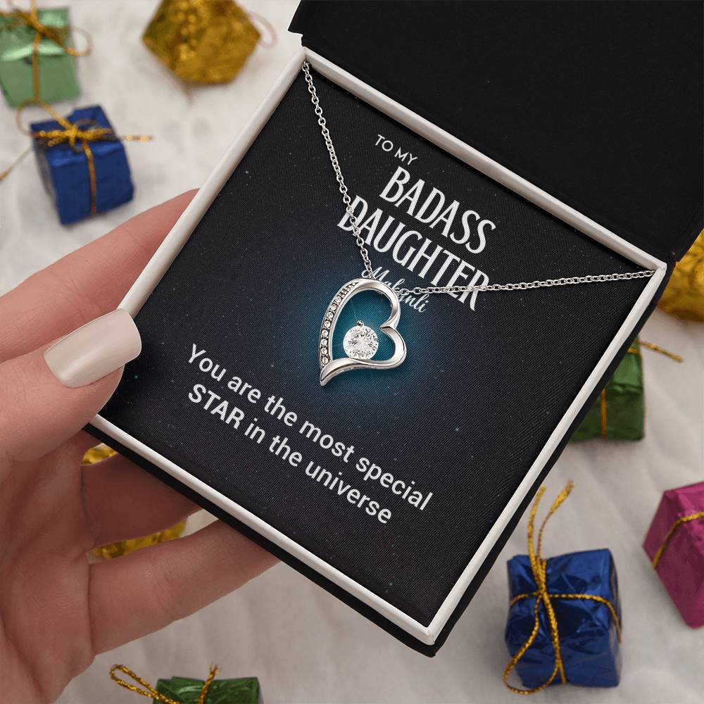 To My Badass Daughter Badass Daughter Necklace (Makynli)