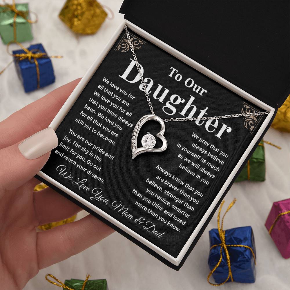 To Our Daughter: A Heartfelt Necklace Gift To Inspire And Celebrate Your Strength, Love, And Dreams