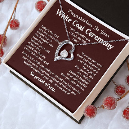 Congratulations On Your White Coat Ceremony You Can Conquer Necklace You Are Amazing Necklace Personal Development Jewelry Motivational Jewelry Gift From Dad Meaningful Gift For Graduates New Chapter Necklace Congratulations Necklace