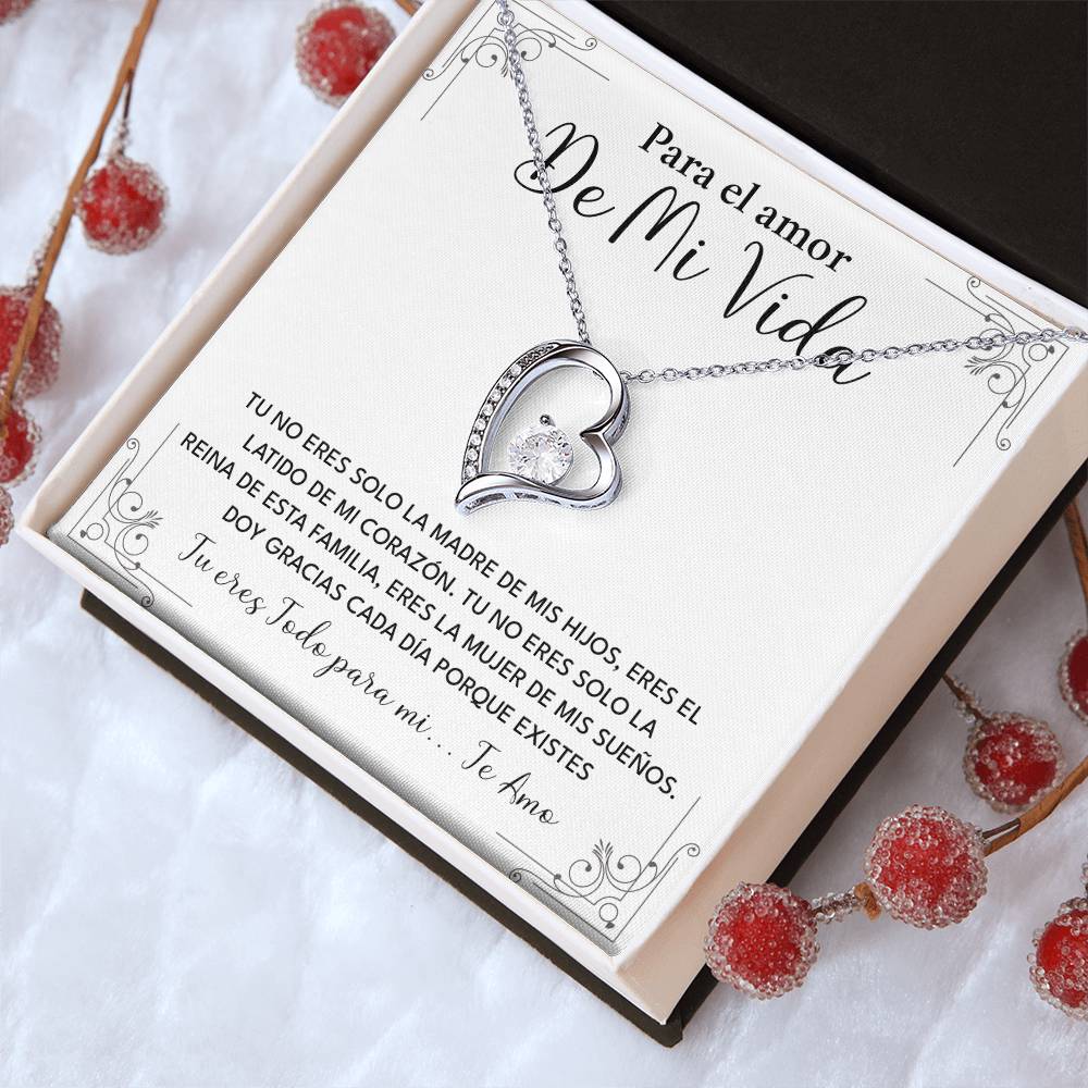 Collar Para El Amor De Mi Vida Madre De Mis Hijos Regalo Romántico Para Esposa Collar Con Frase De Amor Regalo Especial Para Mi Reina Joyería Romántica Para Esposa Regalo De Amor Infinito Regalo De Aniversario Para Mi Esposa Collar De Amor Para Mi Pareja