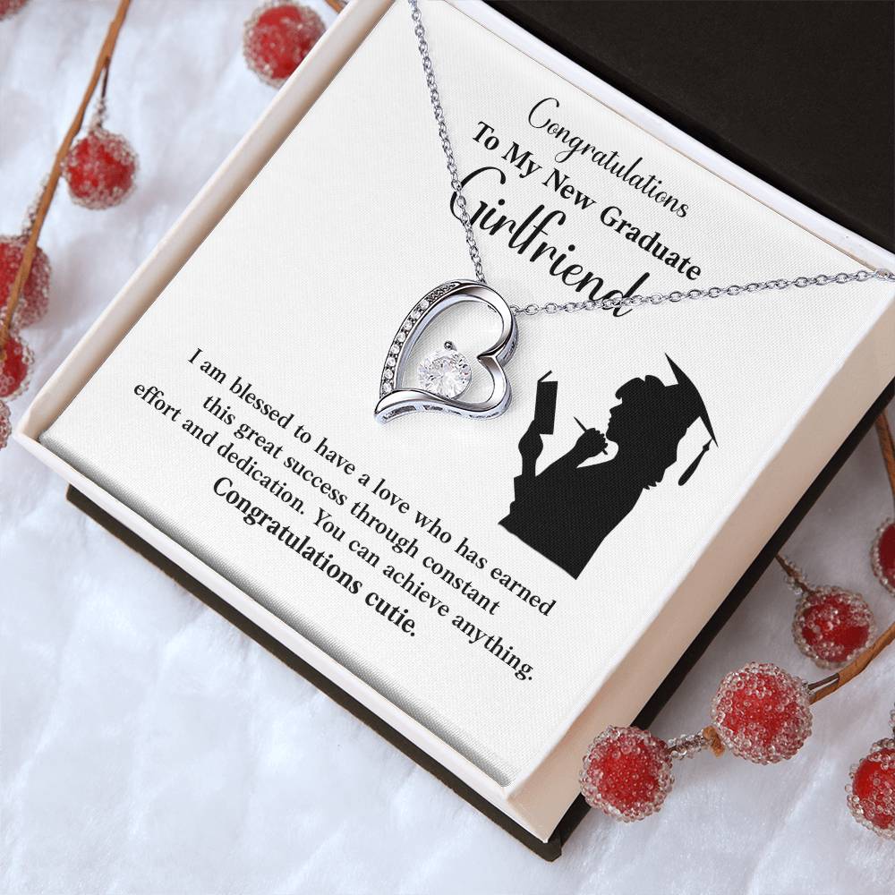 Congratulations To My New Graduate Girlfriend Necklace Necklace For Next Chapter Necklace For Girlfriend’s Potential Proud Partner Graduation Gift Sentimental Gift For New Graduate Gift For Girlfriend’s Graduation Graduate Girlfriend Necklace Gift