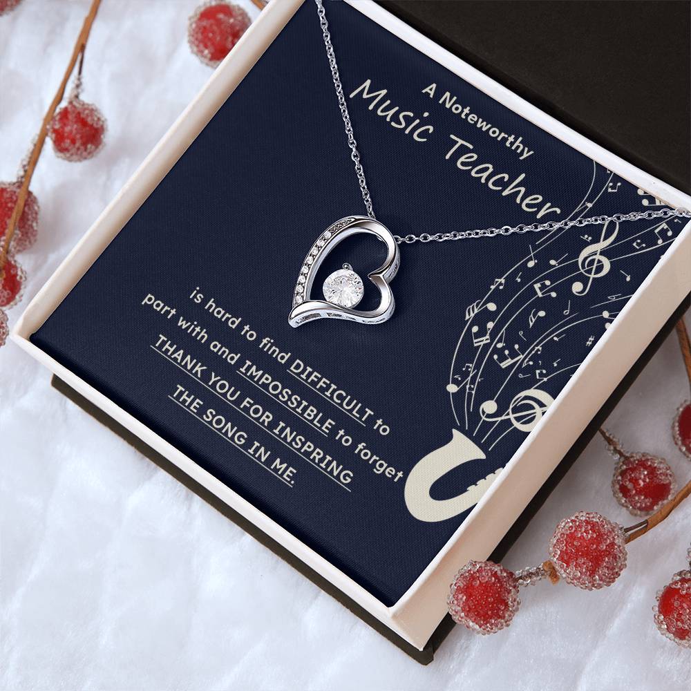 A Noteworthy Music Teacher Artistic Expression Jewelry Melodic Journey Necklace Passion For Music Necklace Soulful Artistry Jewelry Musical Journey Gift Creative Flow Necklace Inspiring Art Jewelry Imaginative Sound Jewelry Cultural Expression Necklace