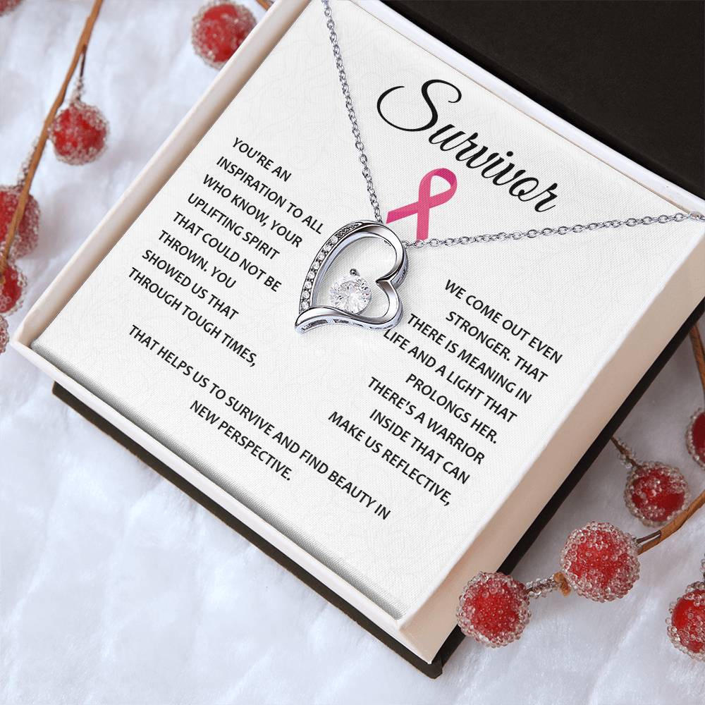 You're A Survivor Survivor Necklace Uplifting Spirit Necklace Meaningful Gift Supportive Gift For Fighters Motivational Jewelry Never Give Up Necklace Cancer Survivor Jewelry Breast Cancer Necklace For Soulmate Stronger Necklace