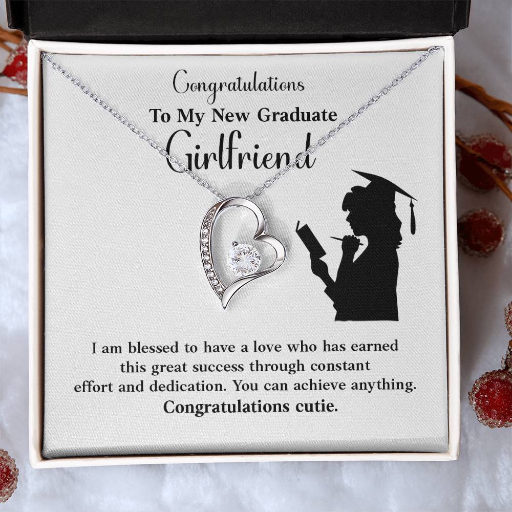 Congratulations To My New Graduate Girlfriend Necklace Necklace For Next Chapter Necklace For Girlfriend’s Potential Proud Partner Graduation Gift Sentimental Gift For New Graduate Gift For Girlfriend’s Graduation Graduate Girlfriend Necklace Gift