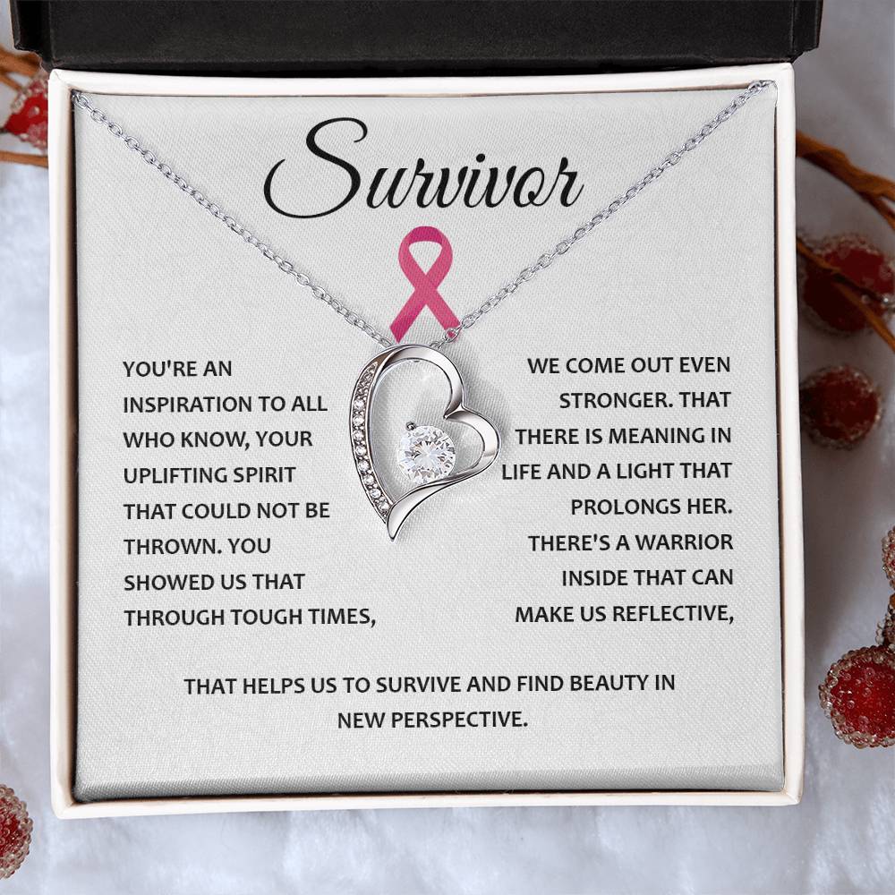 You're A Survivor Survivor Necklace Uplifting Spirit Necklace Meaningful Gift Supportive Gift For Fighters Motivational Jewelry Never Give Up Necklace Cancer Survivor Jewelry Breast Cancer Necklace For Soulmate Stronger Necklace