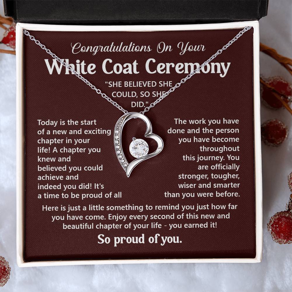 Congratulations On Your White Coat Ceremony You Can Conquer Necklace You Are Amazing Necklace Personal Development Jewelry Motivational Jewelry Gift From Dad Meaningful Gift For Graduates New Chapter Necklace Congratulations Necklace