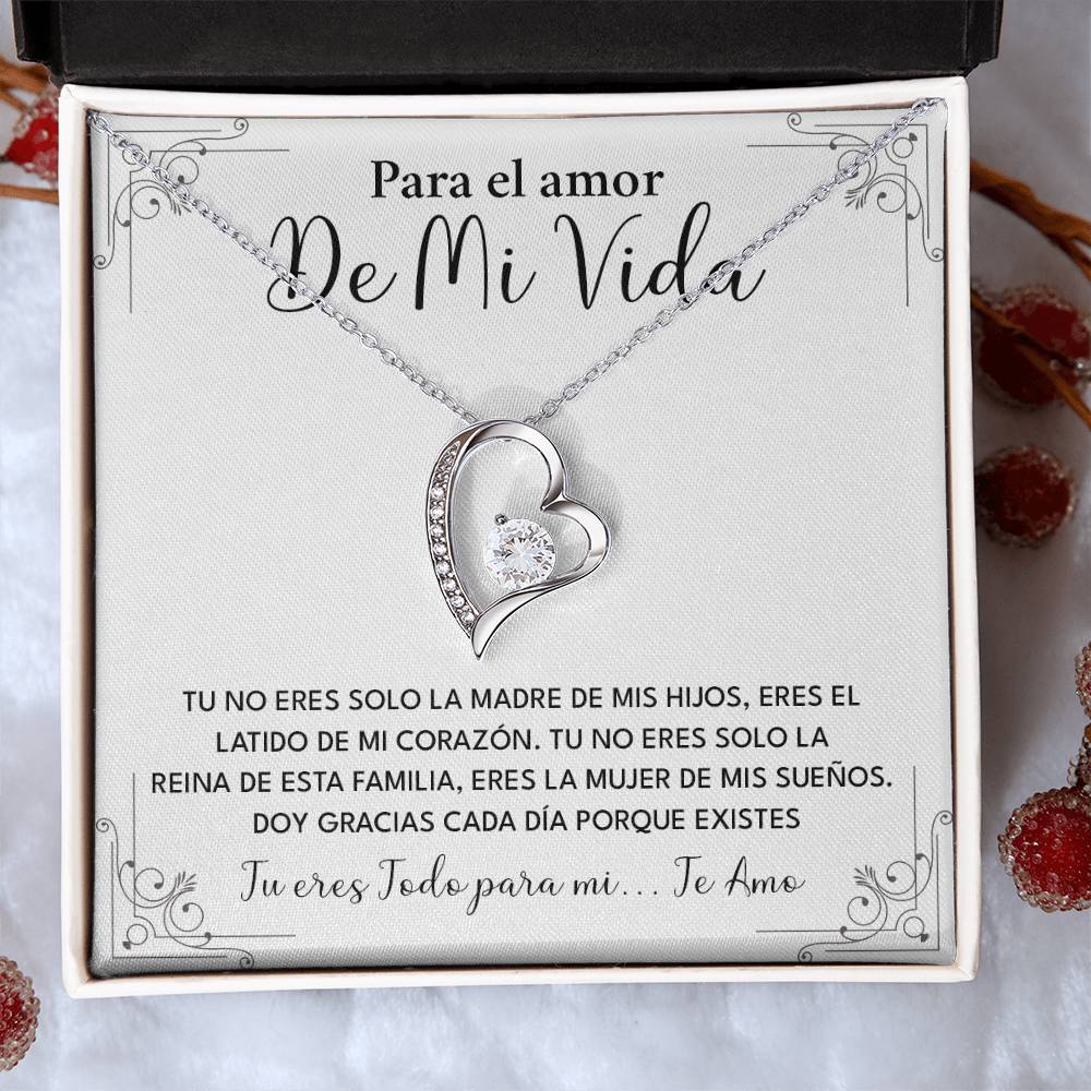 Collar Para El Amor De Mi Vida Madre De Mis Hijos Regalo Romántico Para Esposa Collar Con Frase De Amor Regalo Especial Para Mi Reina Joyería Romántica Para Esposa Regalo De Amor Infinito Regalo De Aniversario Para Mi Esposa Collar De Amor Para Mi Pareja