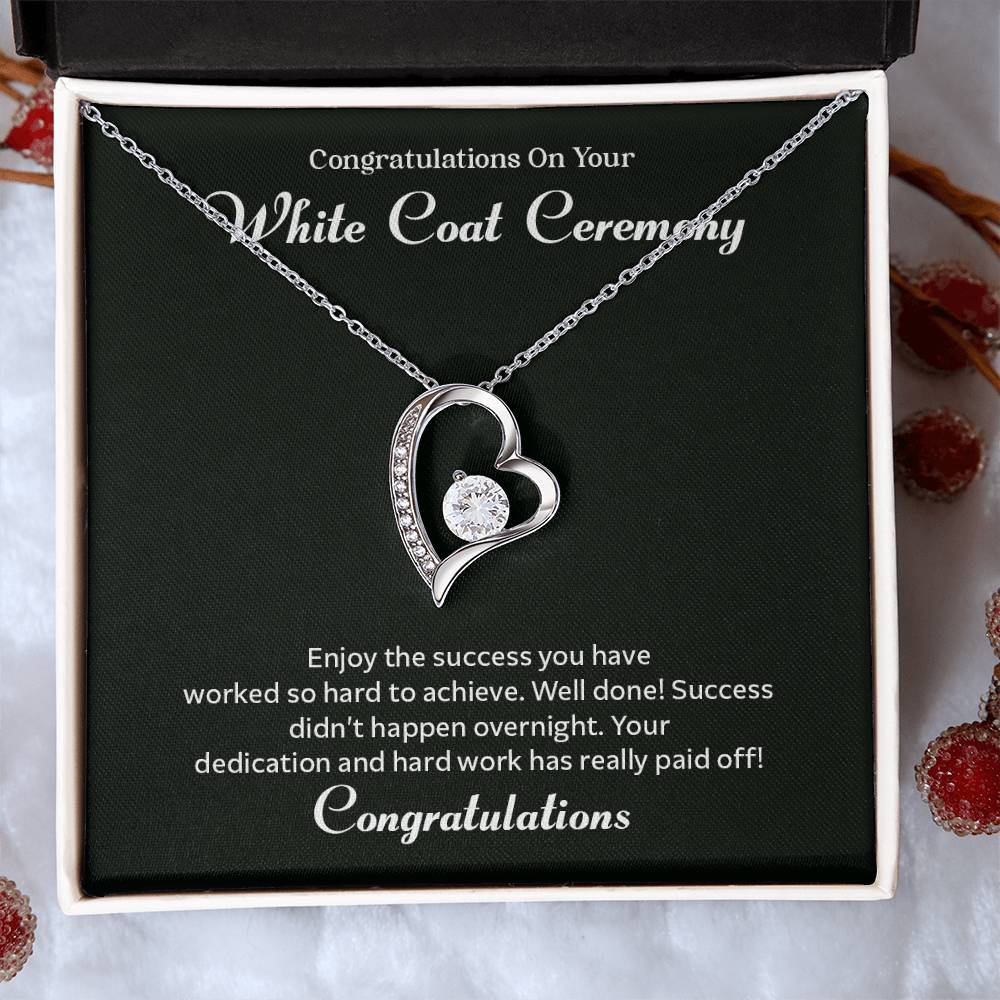 Congratulations On Your White Coat Ceremony Congratulations Necklace Inspirational Jewelry Gift Meaningful Gift For Graduates Proud Of Your Journey Necklace Celebrate Your Success Necklace Emotional Connection Necklace Jewelry For Inspiring Confidence