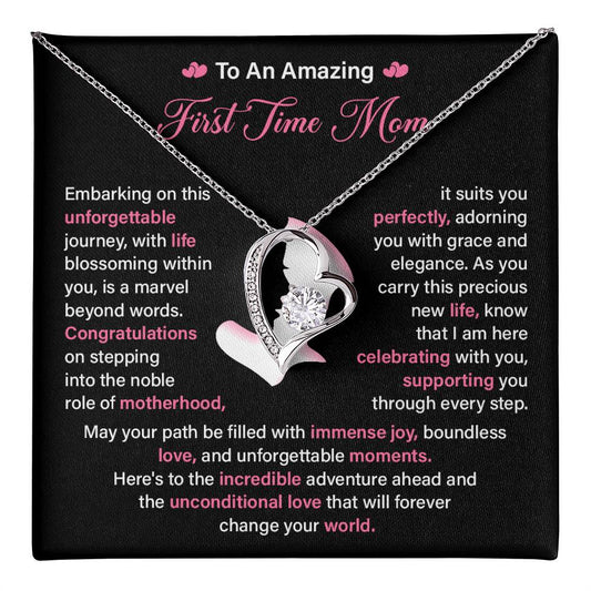 First Time Mom Necklace Gift for Pregnancy