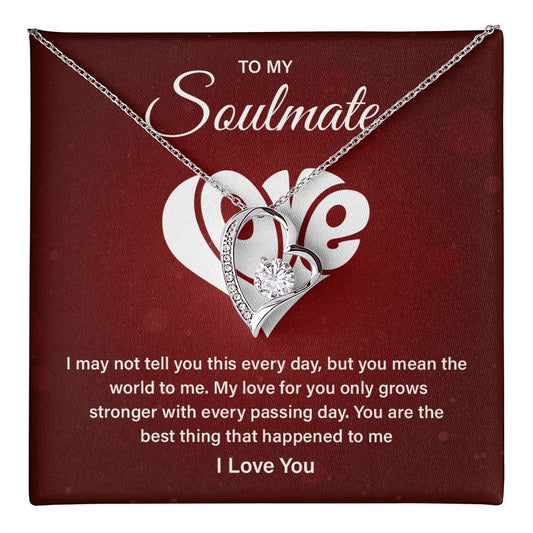 Soulmate Necklace Gift – Love Message Card Box