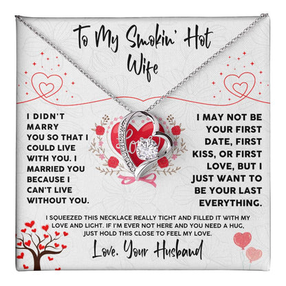 Romantic Wife Necklace Gift from Husband with Card
