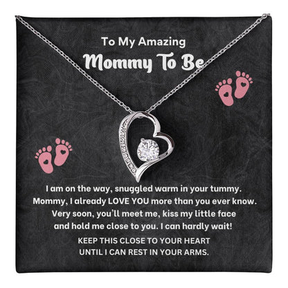 Mommy to Be Necklace Gift – Pregnancy Gift Box Jewelry