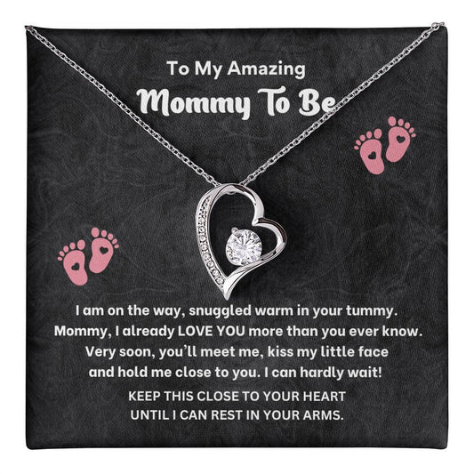 Mommy to Be Necklace Gift – Pregnancy Gift Box Jewelry