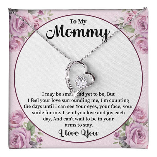 Mommy Necklace Gift from Bump with Message Card
