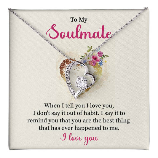 Soulmate Necklace for Her – I Love You Gift Box