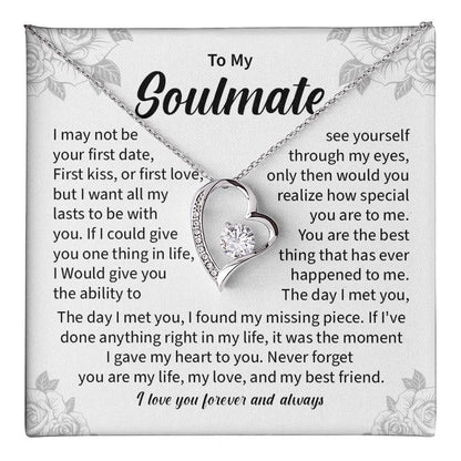 Soulmate Heart Necklace Gift for Her – Gift Box