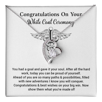 White Coat Ceremony Necklace Gift for New Doctor