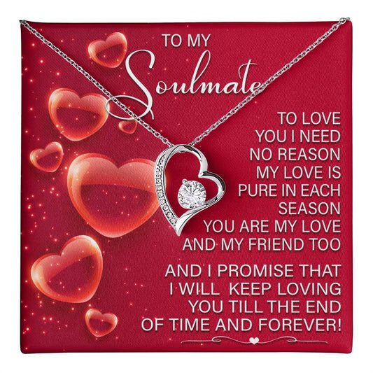 Romantic Soulmate Necklace Gift with Gift Box
