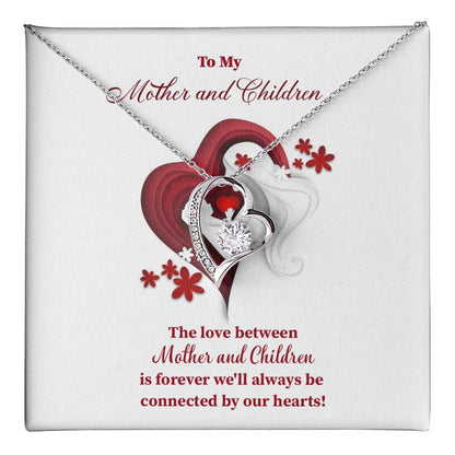 Mother and Children Necklace – Heart Connection Gift