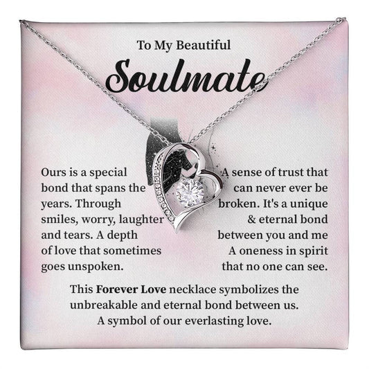 Soulmate Necklace Gift for Her – Message Card Box