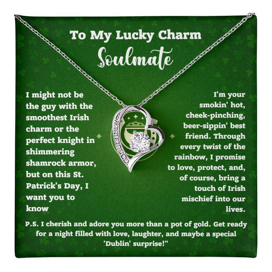 Lucky Charm Soulmate Necklace Gift with Card