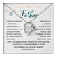 Sympathy Necklace Gift for Loss of Father with Message Card