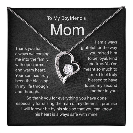 Boyfriend's Mom Necklace Gift From Girlfriend.