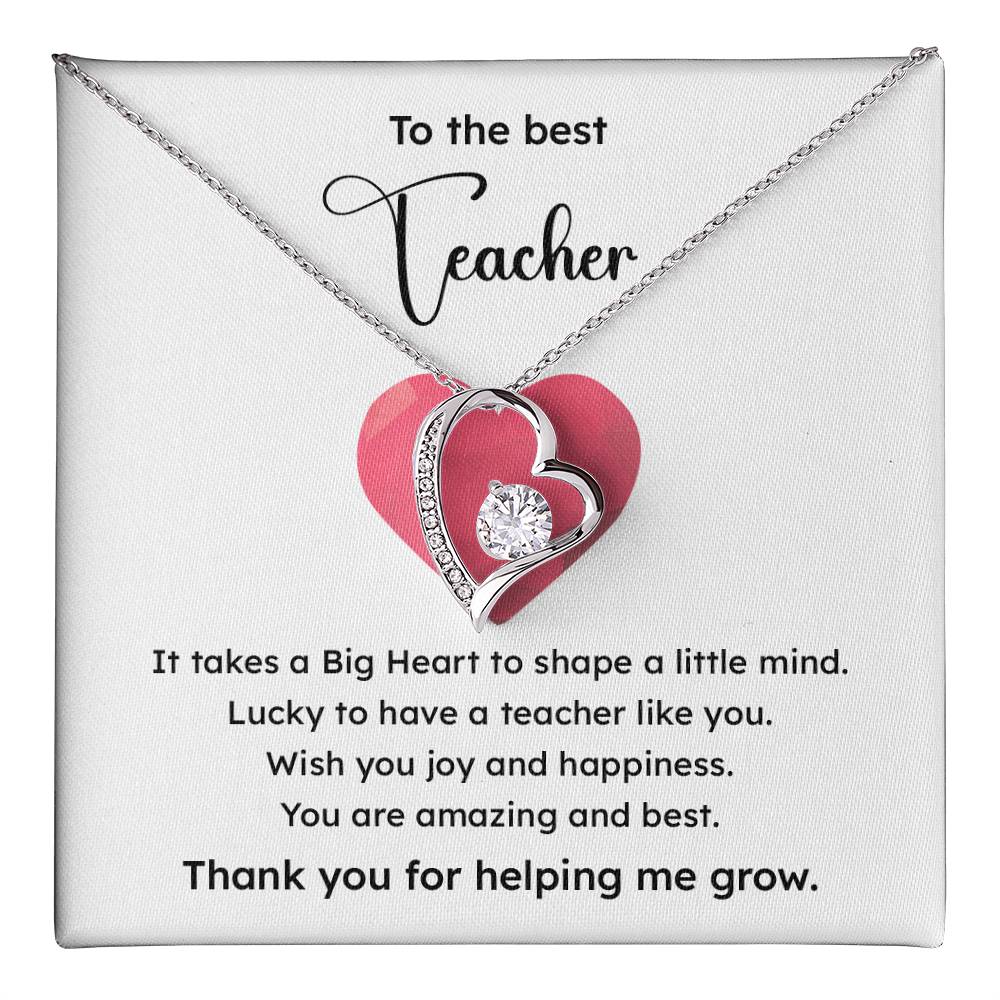 To The Best Teacher Best Teacher Gift Teacher Appreciation Necklace Lucky To Have You Necklace Unique Gift For A Great Teacher Emotional Connection Necklace Supportive Gift For Teachers You Are The Best Necklace