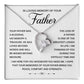 Loss of Father Memorial Necklace with Gift Box
