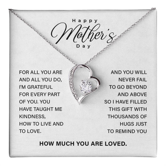 Mother’s Day Necklace Gift with Keepsake Message Card