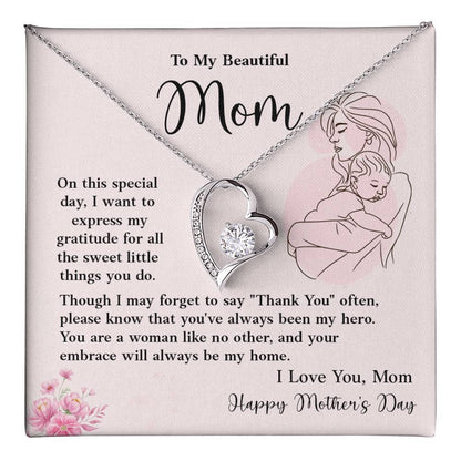 Mother’s Day Necklace Gift from Son or Daughter With Gift Box