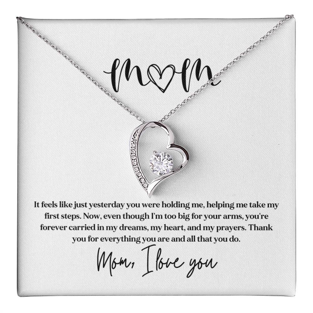 Necklace Gift for Mom From Kids With Sentimental Card
