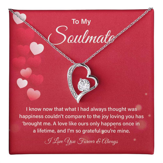 Soulmate Necklace Gift for Her – Box & Card Included
