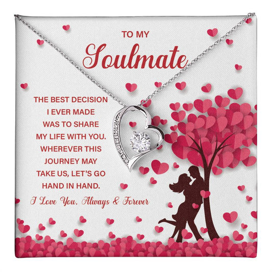Soulmate Necklace Gift for Her – With Gift Box