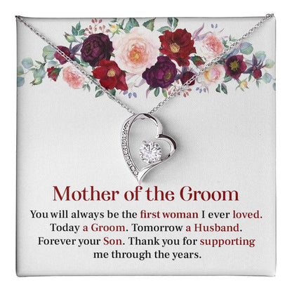 Mother of Groom Gift Necklace with Message Card