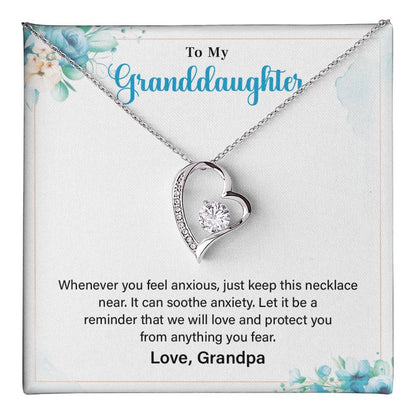 Granddaughter Necklace from Grandpa – Keepsake Gift Box