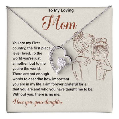 Gift for Loving Mom from Daughter with Message Card