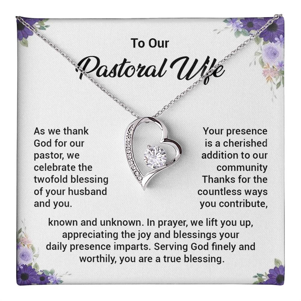 To our pastoral wife as we thank.